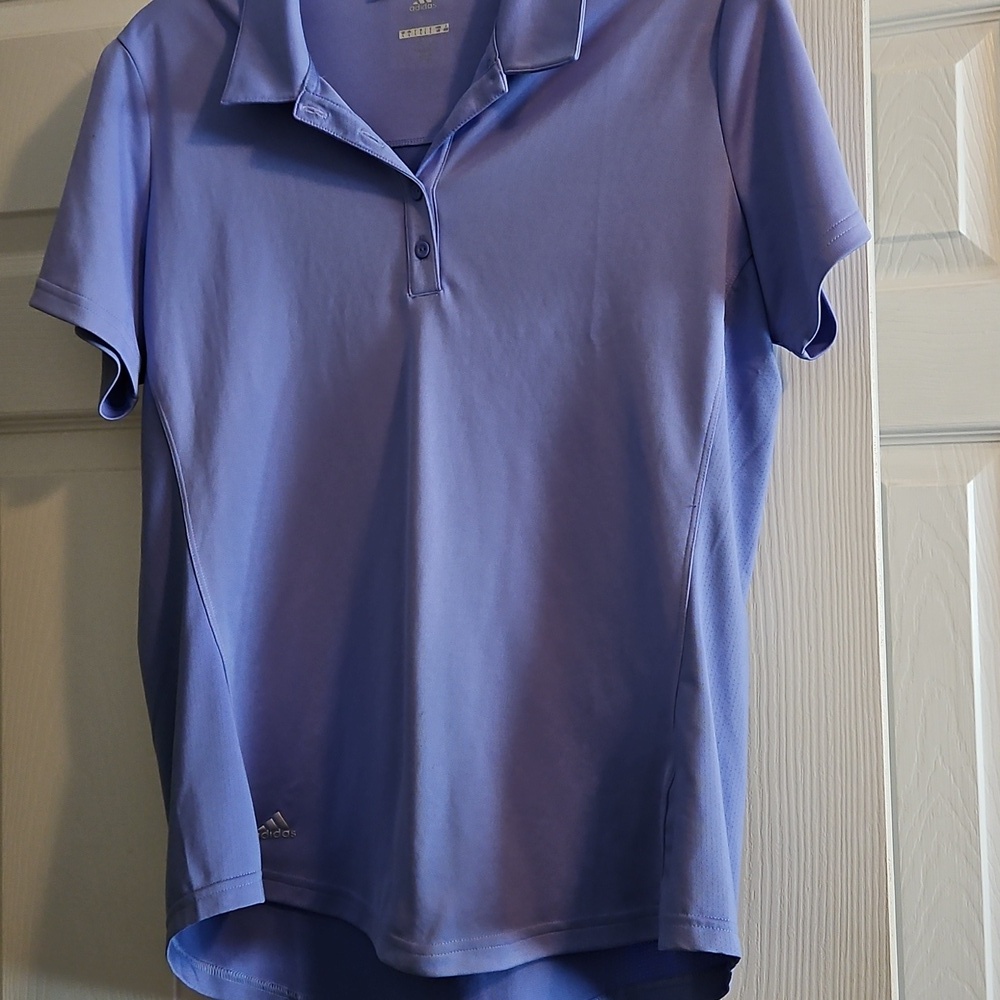 Adidas Perwinkel Polo Shirt Size L